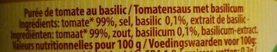 Tomatensauce - Ingredients - fr