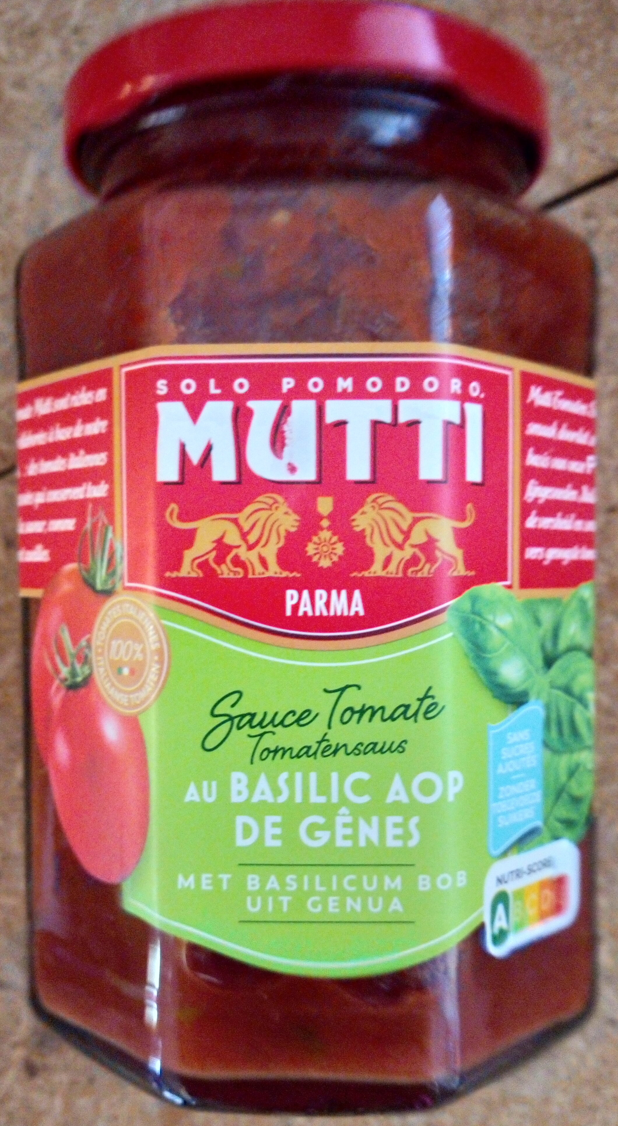 Sauce tomate au basilic AOP de Gênes - Product - fr
