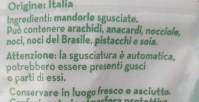Mandorle di filiera italiana - Ingredienti