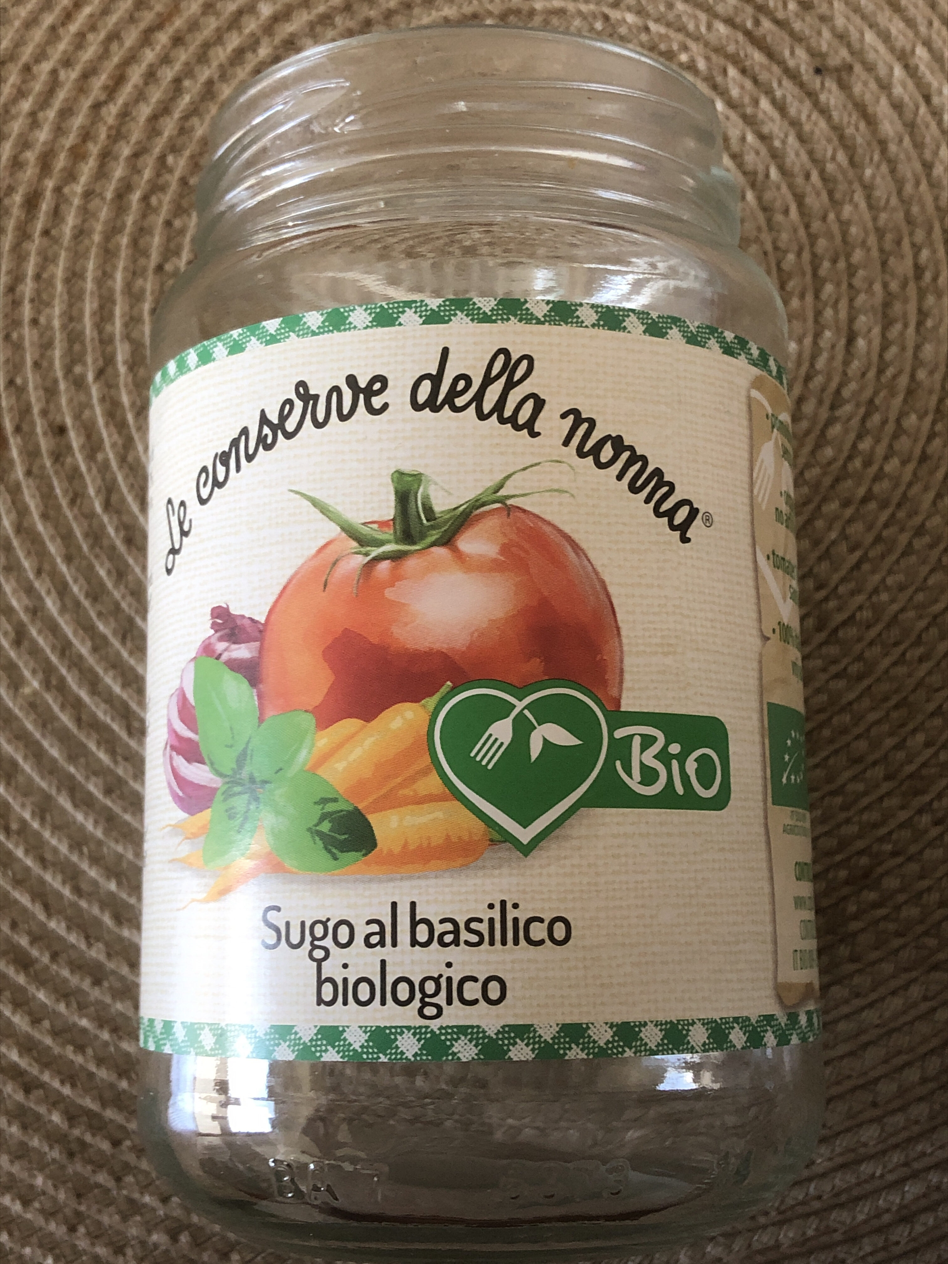 Le Conserve Della Nonna Tomato & Basil Sauce (gluten Free) - Produit
