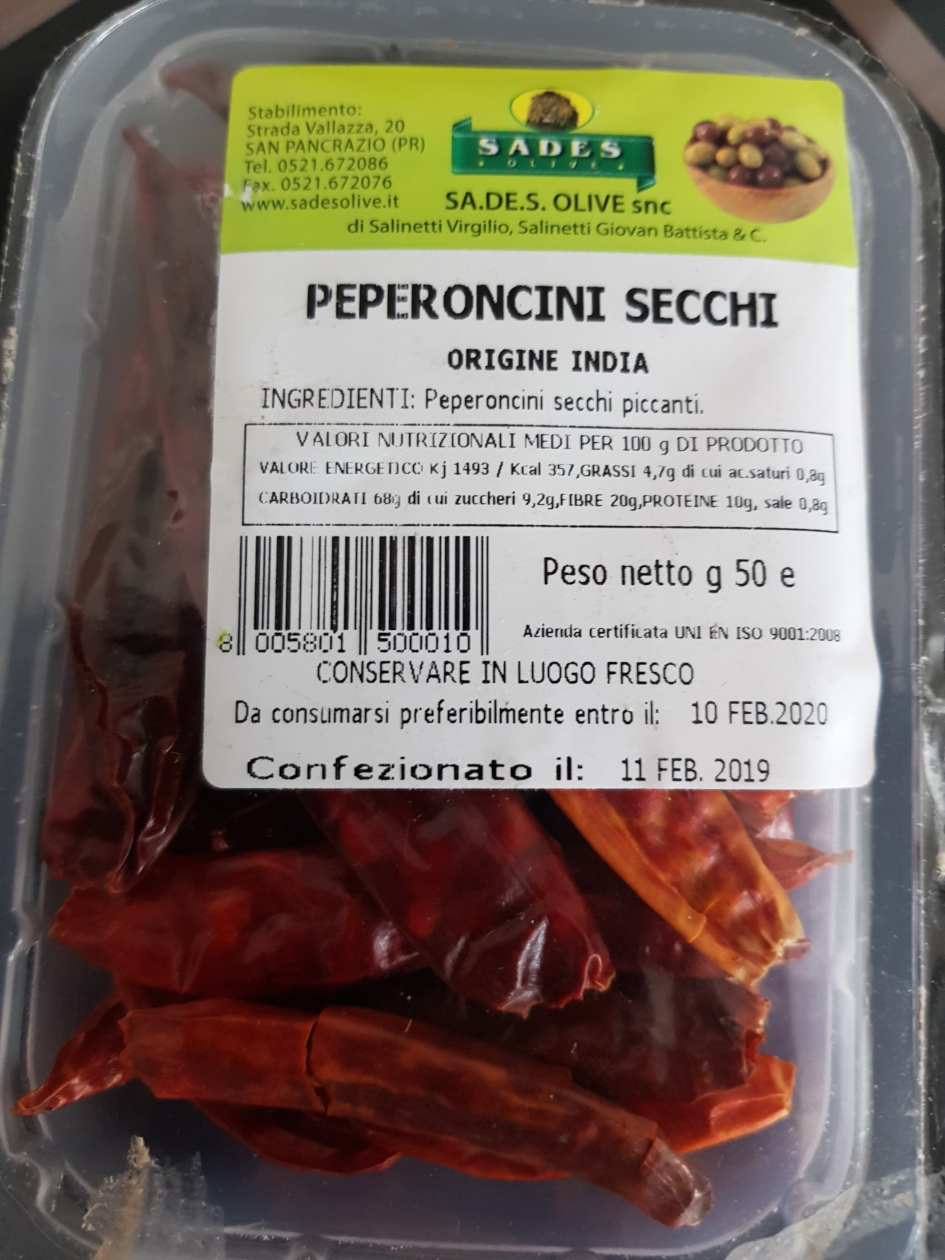 Peperoncini Secchi - Prodotto - en