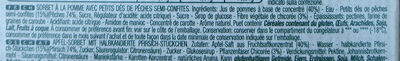 Liste des ingrédients du produit FruttiAmo Pesca Sammontana 4 x 70 g (280 g)