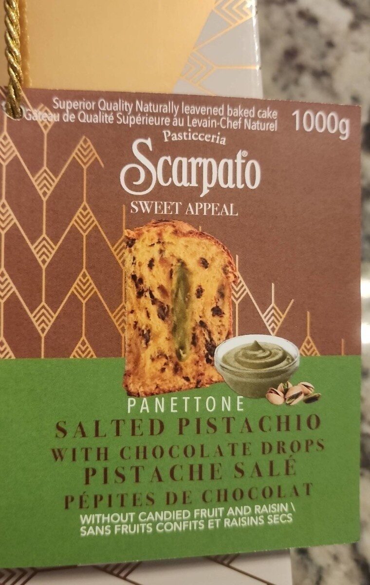 Salted pistachio panettone - Produit