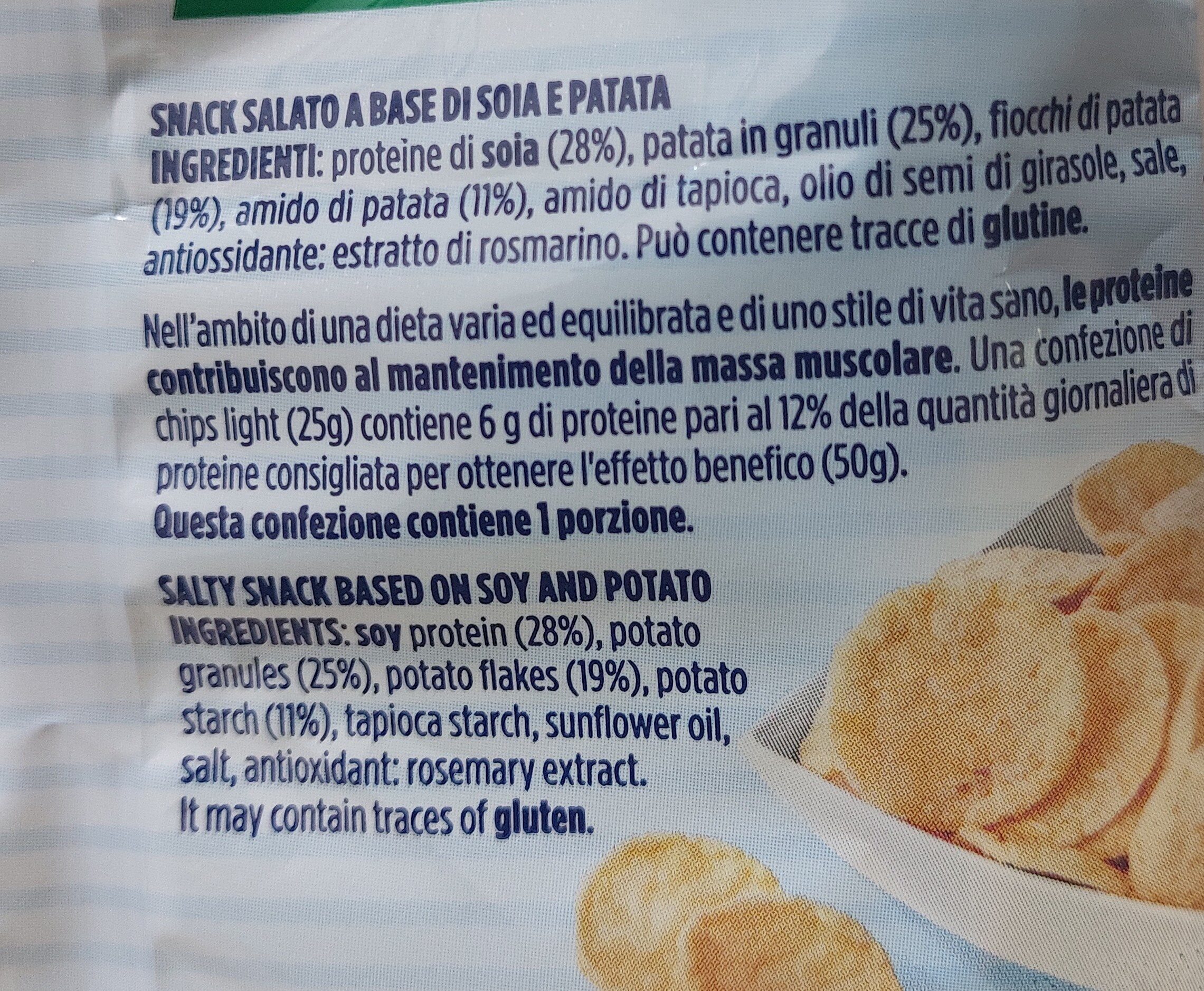 Le chips light di soia e patate - Ingredienti