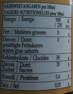 Cremoso - Nutrition facts