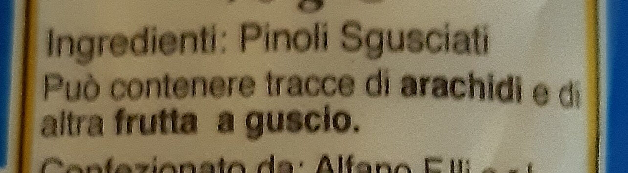Pinoli sgusciati - Ingredientes - it