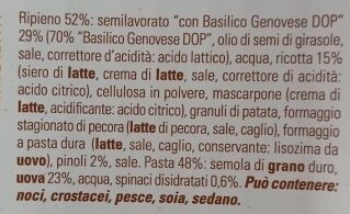 Medaglioni basilico e pinoli - Ingredientes - it