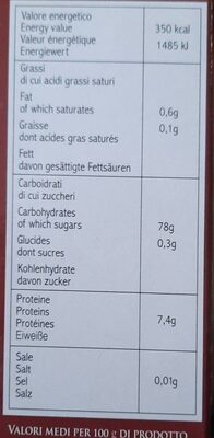 Riso Carnaroli di villareggio - Nutrition facts - it