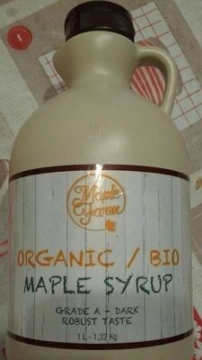 Organic Maple Syrup - Grade a - 1 Liter - Bio - Produit