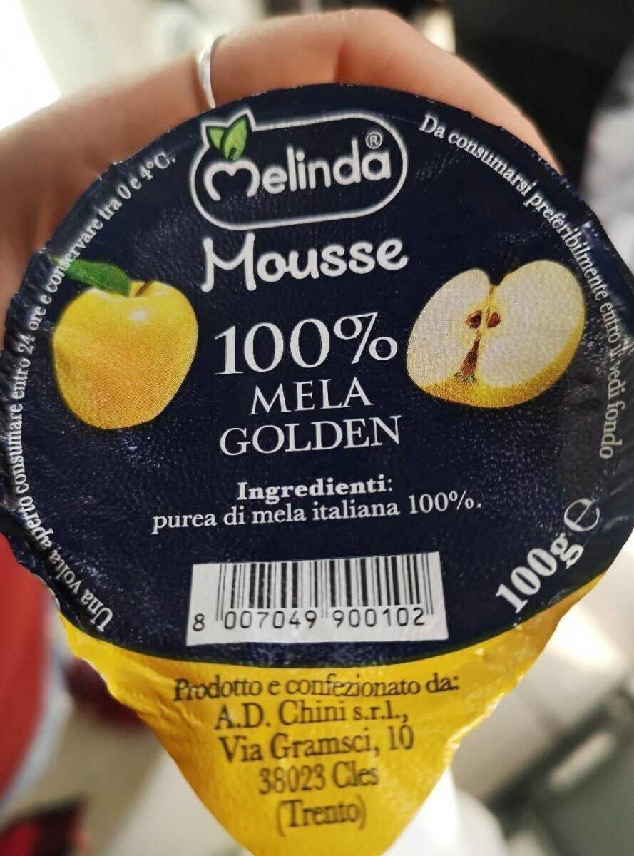 Mousse 100% mela golden - Valori nutrizionali