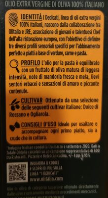 Olio Extra Vergine di Oliva 100% Italiano "Ideale per Pasta" - Ingrediënten - it
