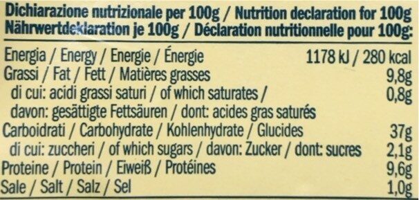 I granripieni di sapore i ravioli salsiccia funghi - Tableau nutritionnel