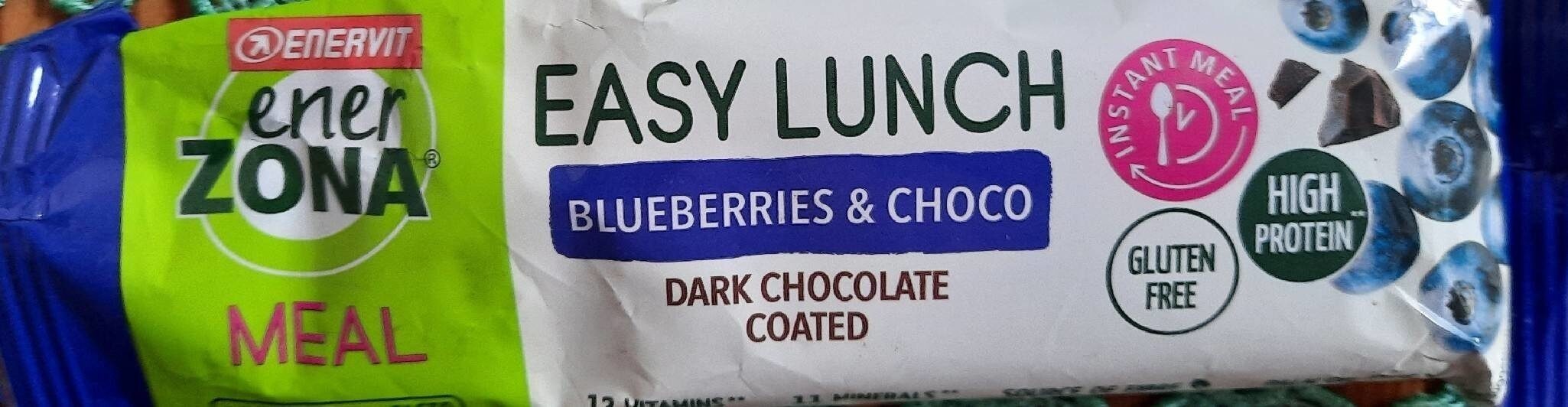 Easy lunch, blueberres e choco. Dark chocolate coated - Prodotto