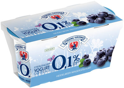 Yogurt magro 0,1% - 125g x 2 - Gusto mirtillo nero - Prodotto
