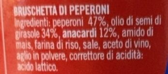 Bruschetta di peperoni - Ingredients - it
