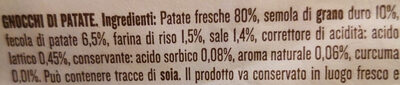 Gnocchi di Patate - المكونات - it