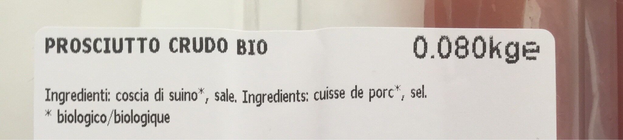 Jambon cru - Ingredienti - fr