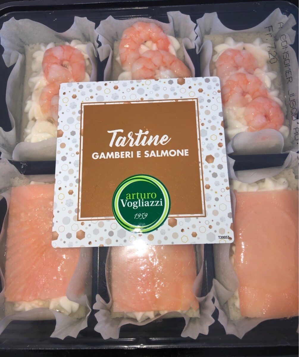 Tartine gamberi e salmone - Prodotto - fr