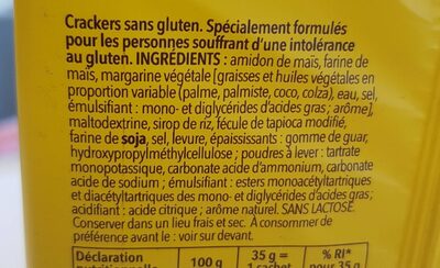 Crackers - Ingrediënten - fr