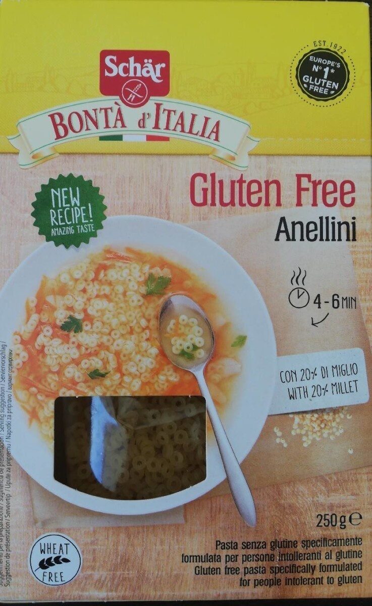 Anellini gluten free - Produit
