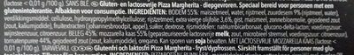 Pizza Margherita - Ingrediënten