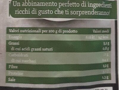 Riso e Quinoa con verdure - Nutrition facts - it