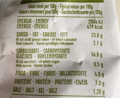 Eldorada con olio di oliva - Valori nutrizionali
