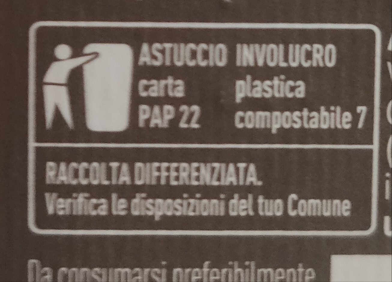 Cioccolato extra fondente - Recycling instructions and/or packaging information - it