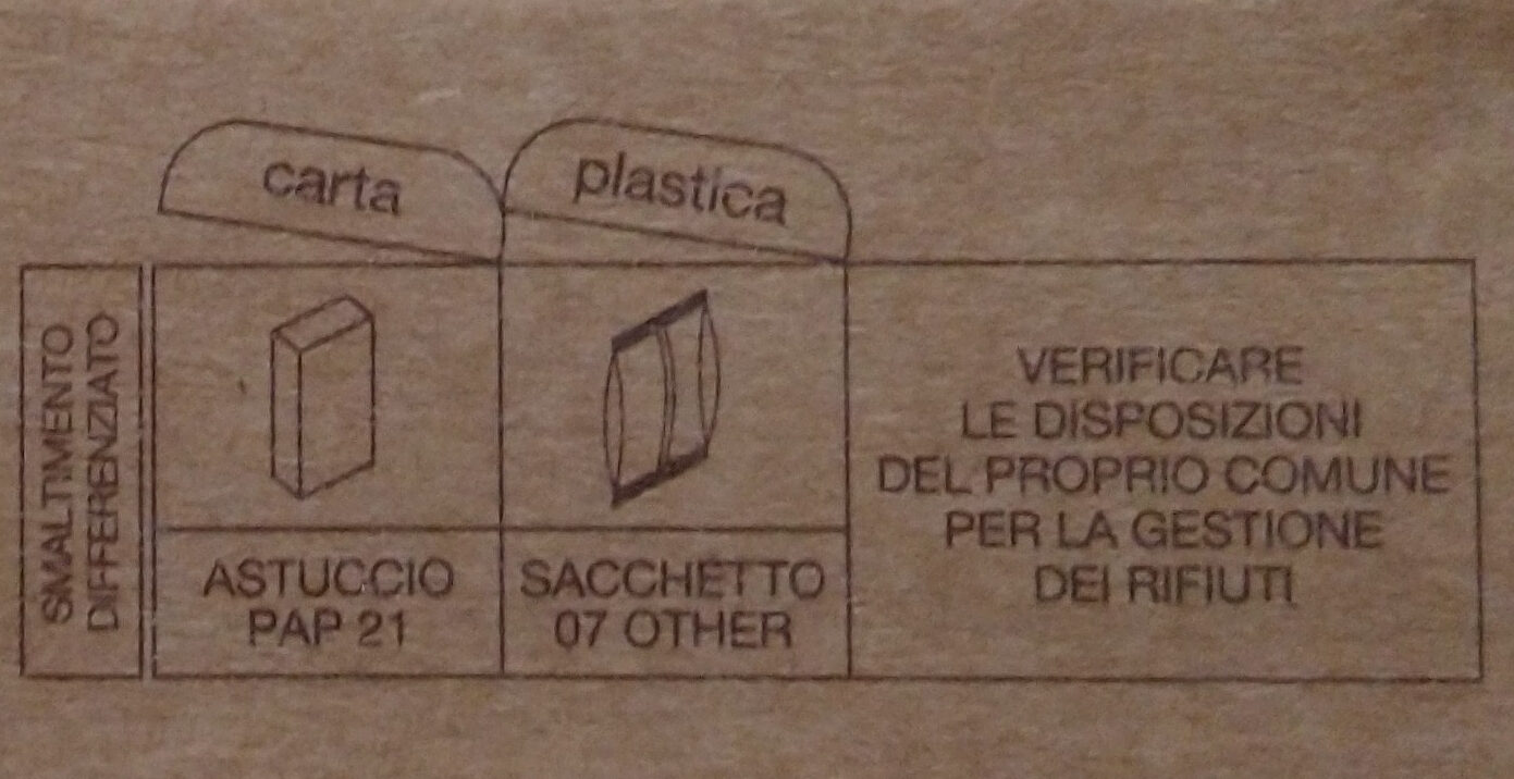 Gnocchi di patate - Instruction de recyclage et/ou informations d'emballage - it