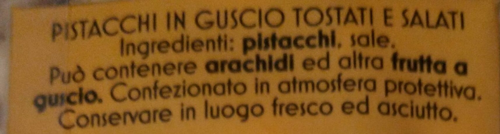 Pistacchi tostati salati - Ingrediënten - it
