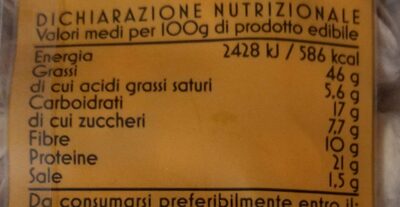 Pistacchi tostati salati - Voedingswaarden - it