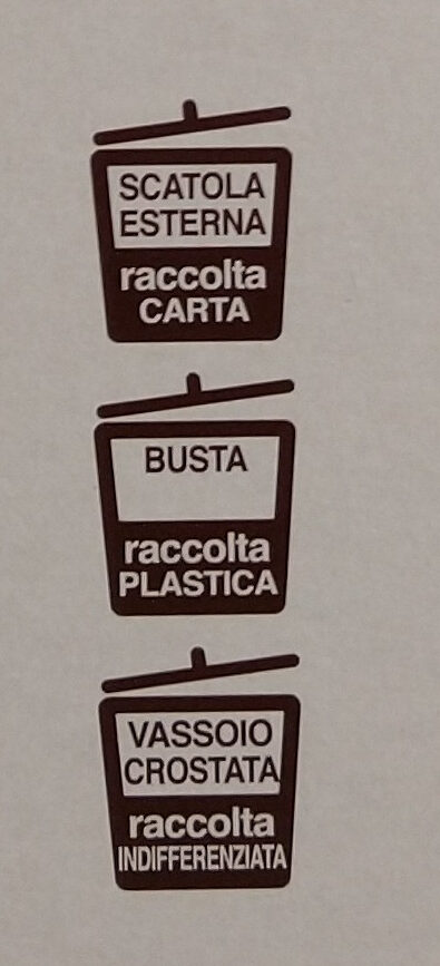 Crostata alla crema cacao - Recycling instructions and/or packaging information - it