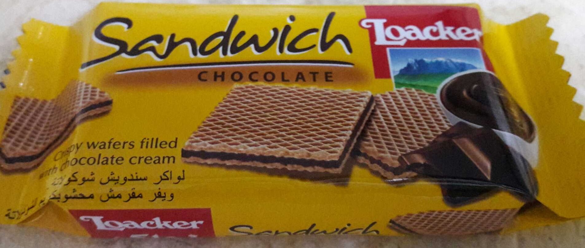 Sandwich Chocolate, Chocolate - Produit