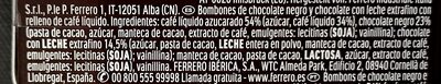 Pocket Coffee espresso - Ingredients - es