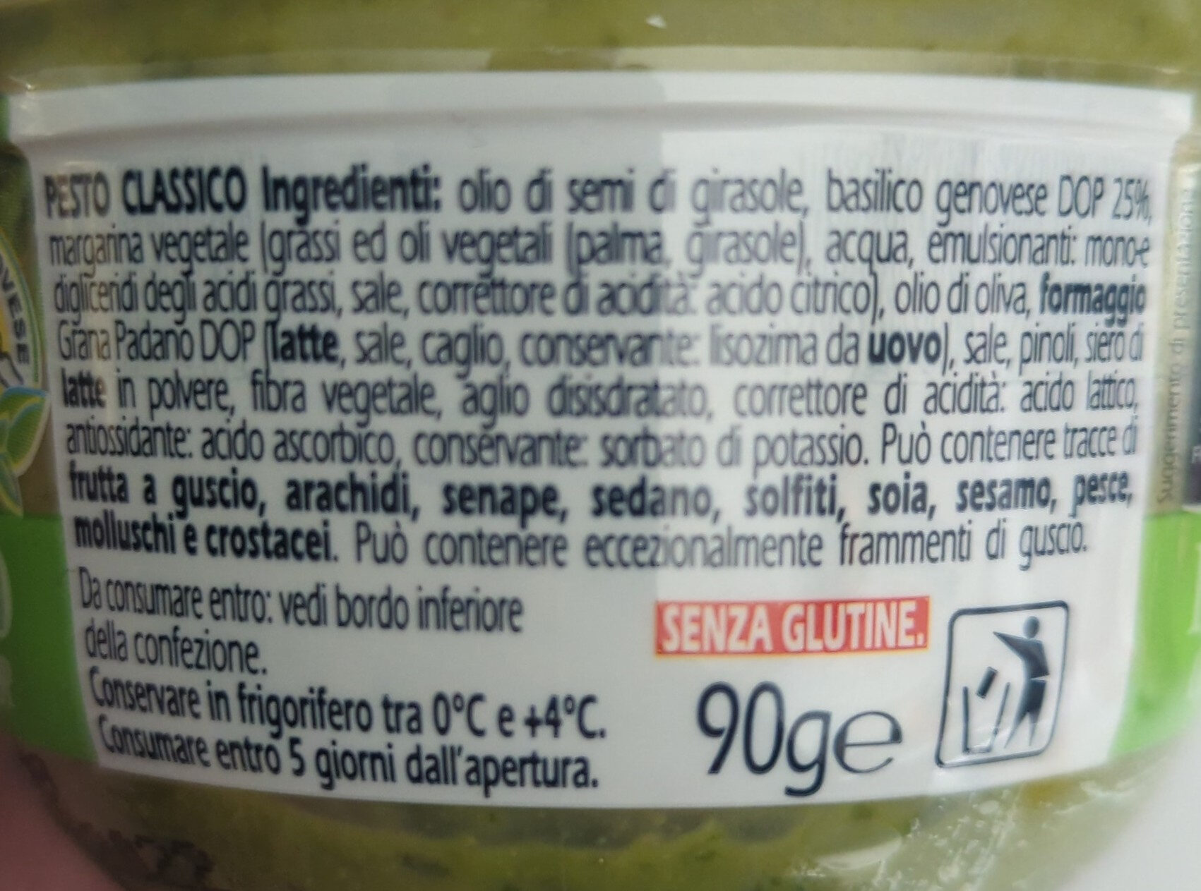 Pesto Classico con Basilico Genovese DOP - Ingredients - it