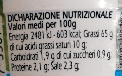 Pesto Senza Aglio con Basilico Genovese DOP - Nutrition facts - it