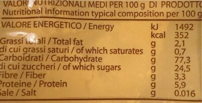 Farina di castagne - Nutrition facts - it