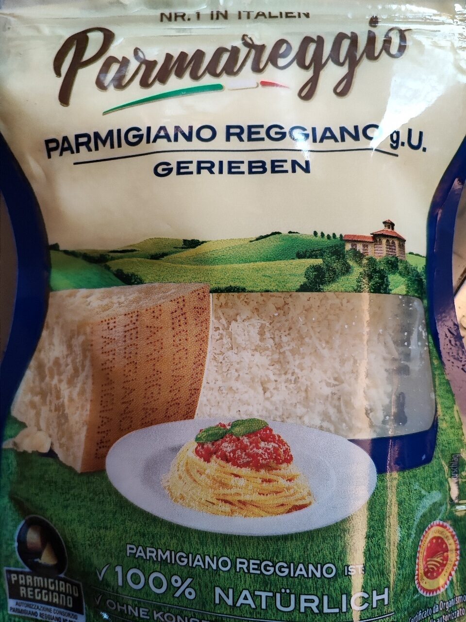 Parmigiono Reggiano gerieben - Produkt - de