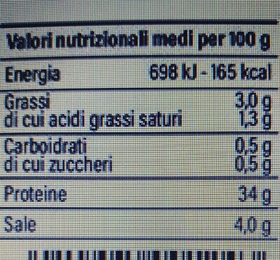 Bresaola della Valtellina - Nutrition facts - it