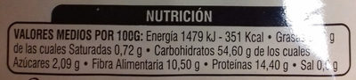 Quinoa - Valori nutrizionali - es