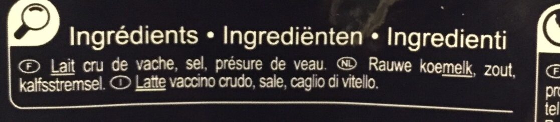 Parmigiano reggiano - Ingrédients
