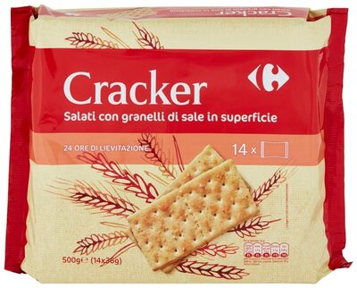 Cracker Salati con Granelli di Sale in Superficie - Prodotto