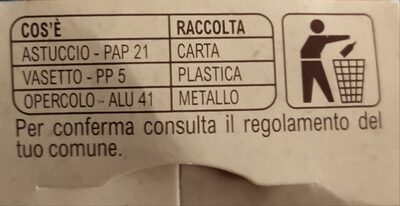 SoySì Mirtillo - Istruzioni per il riciclaggio e/o informazioni sull'imballaggio