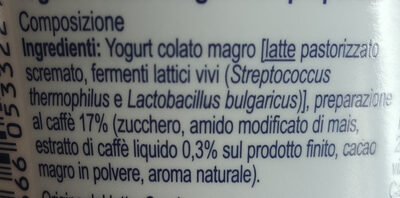 Yogurt greco magro caffè - Ingredients - it