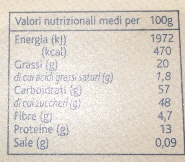 Torrone tradizionale - Nutrition facts - fr