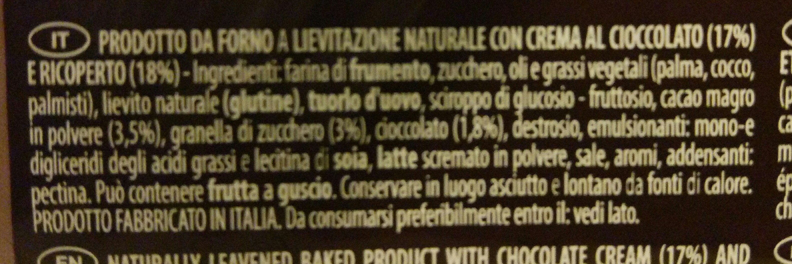 Buondì Cioccolato - Ingredientes - it