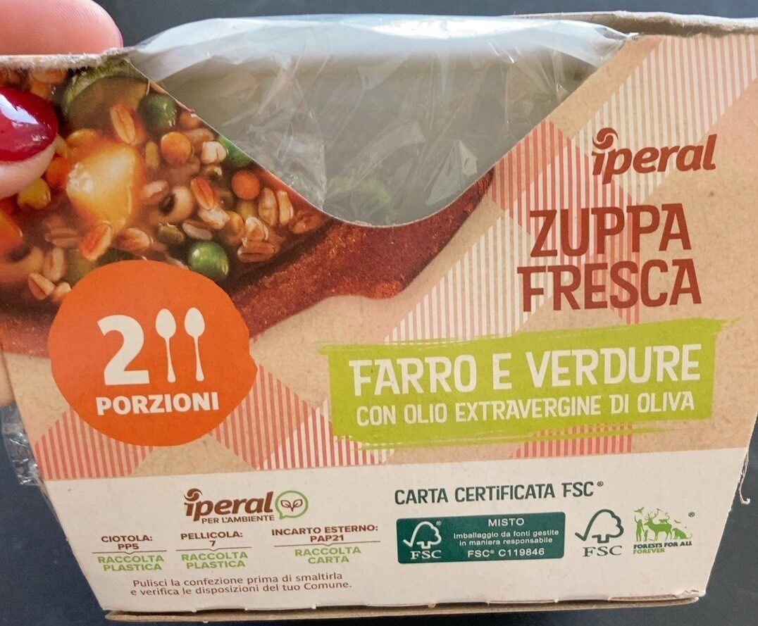 Zuppa Fresca Farro e Verdure - Prodotto