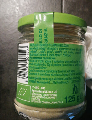 Brodo vegetale biologico - Ingredients - it