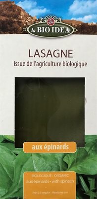 Lasagnes aux épinards Bio - 250G - Produit