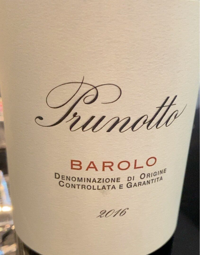 2011 Barolo - Prunotto - Tableau nutritionnel